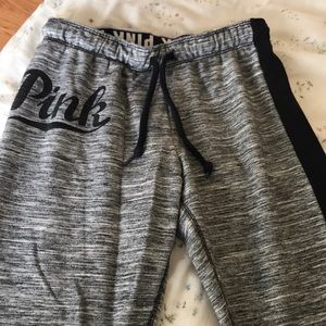 PINK gray jogger/sweatpant
